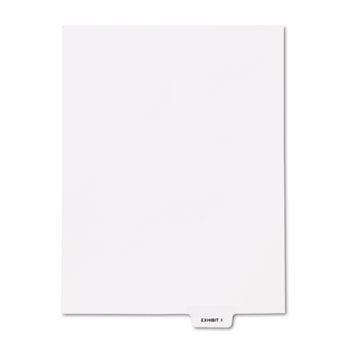 80000 Series Legal Index Dividers, Bottom Tab, Printed ""Exhibit I"", 25/Pack