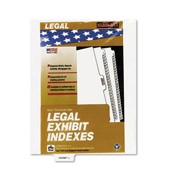 80000 Series Legal Index Dividers, Bottom Tab, Printed ""Exhibit L"", 25/Pack