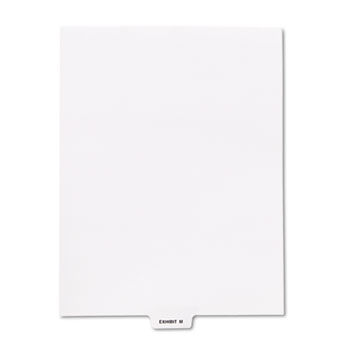 80000 Series Legal Index Dividers, Bottom Tab, Printed ""Exhibit M"", 25/Pack