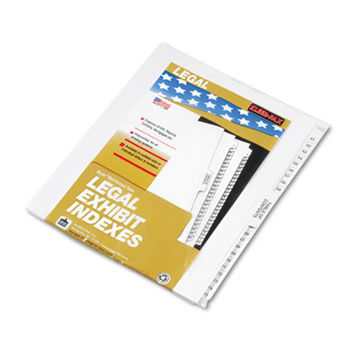 80000 Series Legal Index Divider Set, Side Tabs, Printed ""51""-""75""