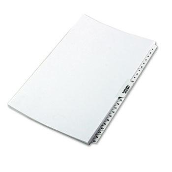 80000 Series Side Tab Legal Index Divider Set, Printed ""1""-""25""