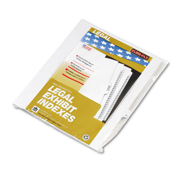 80000 Series Legal Exhibit Index Dividers, Side Tab, Printed ""16"", 25/Pack