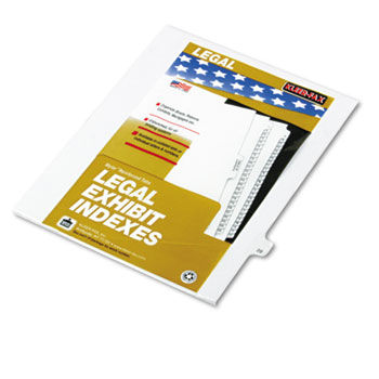 80000 Series Legal Index Dividers, Side Tab, Printed ""20"", 25/Pack