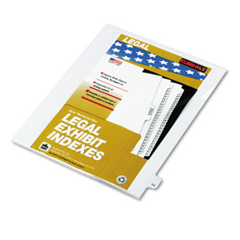 80000 Series Legal Index Dividers, Side Tab, Printed ""24"", 25/Pack