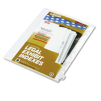 80000 Series Legal Index Dividers, Side Tab, Printed ""25"", 25/Pack