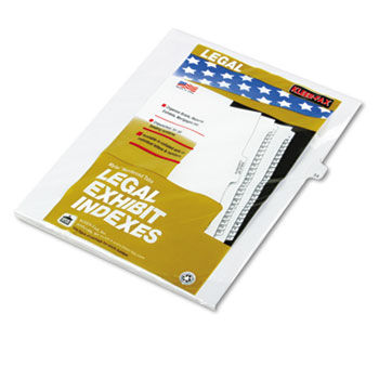 80000 Series Legal Index Dividers, Side Tab, Printed ""34"", 25/Pack