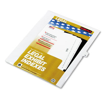 80000 Series Legal Index Dividers, Side Tab, Printed ""36"", 25/Pack