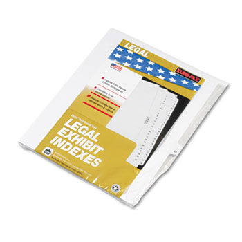 80000 Series Legal Index Dividers, Side Tab, Printed ""40"", 25/Pack