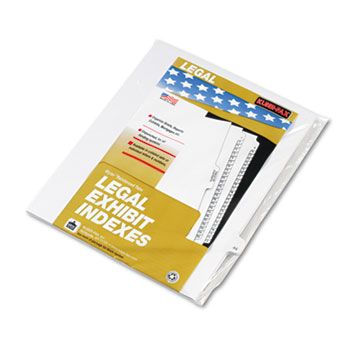 80000 Series Legal Index Dividers, Side Tab, Printed ""44"", 25/Pack