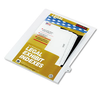 80000 Series Legal Index Dividers, Side Tab, Printed ""46"", 25/Pack