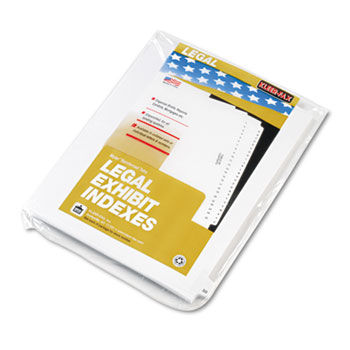 80000 Series Legal Index Dividers, Side Tab, Printed ""50"", 25/Pack