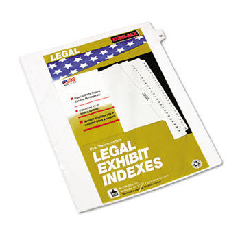 80000 Series Legal Index Dividers, Side Tab, Printed ""52"", 25/Pack