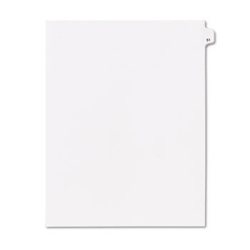 80000 Series Legal Index Dividers, Side Tab, Printed ""59"", 25/Pack