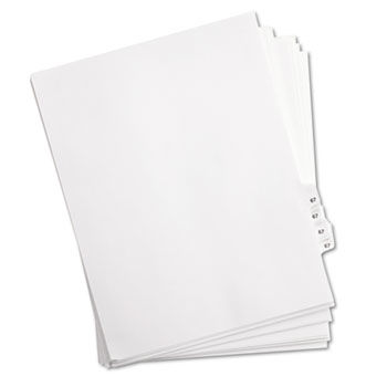 80000 Series Legal Index Dividers, Side Tab, Printed ""67"", 25/Pack