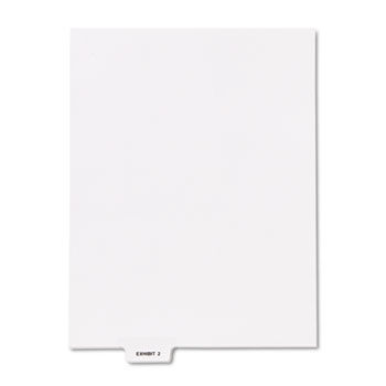 80000 Series Legal Index Dividers, Bottom Tab, Printed ""Exhibit 2"", 25/Pack