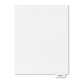 80000 Series Legal Index Dividers, Bottom Tab, Printed ""Exhibit 5"", 25/Pack