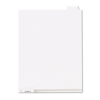 80000 Series Legal Index Dividers, Bottom Tab, Printed ""Exhibit 6"", 25/Pack