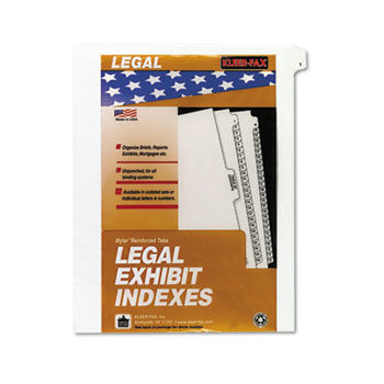 90000 Series Legal Exhibit Index Dividers, Side Tab, Printed ""1"", 25/Pack