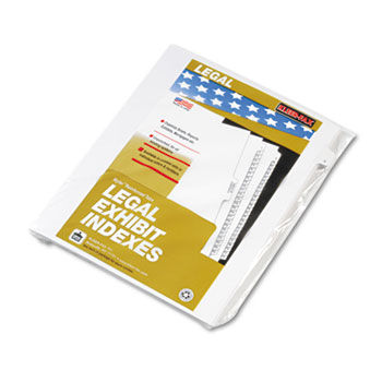 90000 Series Legal Exhibit Index Dividers, Side Tab, Printed ""4"", 25/Pack