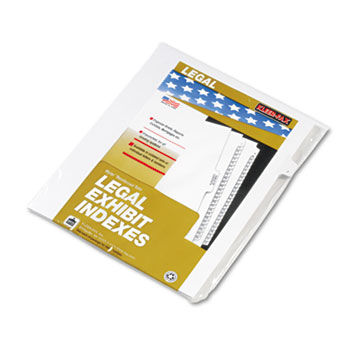 90000 Series Legal Exhibit Index Dividers, Side Tab, Printed ""7"", 25/Pack