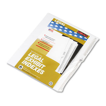 90000 Series Legal Exhibit Index Dividers, Side Tab, Printed ""10"", 25/Pack