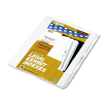 90000 Series Legal Exhibit Index Dividers, Side Tab, Printed ""11"", 25/Pack