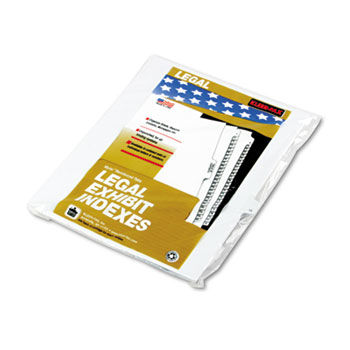 90000 Series Legal Exhibit Index Dividers, 1/25 Tab, Printed ""15"", 25/Pack