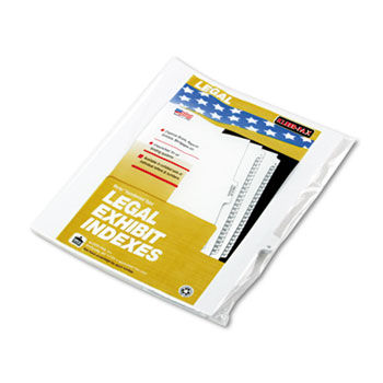 90000 Series Legal Exhibit Index Dividers, 1/25 Tab, Printed ""16"", 25/Pack