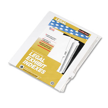 90000 Series Legal Exhibit Index Dividers, Side Tab, Printed ""19"", 25/Pack