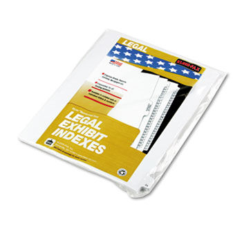 90000 Series Legal Exhibit Index Dividers, Side Tab, Printed ""24"", 25/Pack