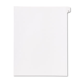 90000 Series Legal Exhibit Index Dividers, Side Tab, Printed ""26"", 25/Pack