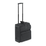 Rolling Dual-Side Laptop/Overnight Case, Nylon, 16 x 9 x 18, Black