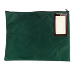 Cash Transit Sack, Nylon, 18 x 14, Dark Green