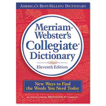 Collegiate Dictionary, 11th Edition, Hardcover, 1,664 Pages