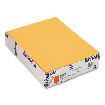 BriteHue Multipurpose Colored Paper, 24lb, 8-1/2 x 11, Ultra Orange, 500/Ream