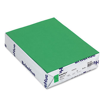 BriteHue Multipurpose Colored Paper, 24lb, 8-1/2 x 11, Green, 500 Sheets/Ream