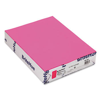 BriteHue Multipurpose Colored Paper, 20lb, 8-1/2x11, Ultra Fuchsia, 500 Shts/Rm