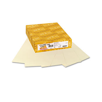 Classic Laid Stationery Writing Paper, 24-lb, 8-1/2 x 11, Baronial Ivory, 500/Rm