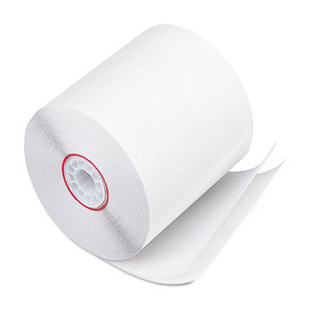 Paper Rolls, Two-Ply Receipt Rolls, 3"" x 90 ft, White/White, 50/Carton