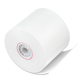 Paper Rolls, One-Ply Adding Machine/Calculator, 2-1/4"" x 150 ft, White, 100/Ctn