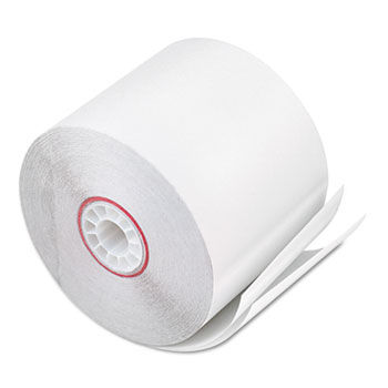 Paper Rolls, Two-Ply Receipt Rolls, 2-1/4"" x 90 ft, White/White, 50/Carton