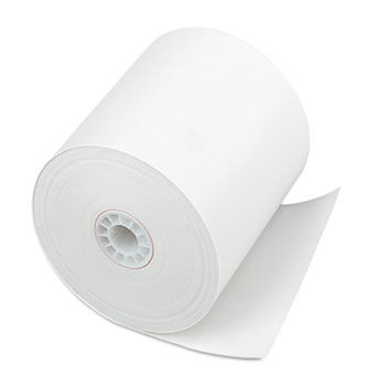 Single-Ply Thermal Cash Register/POS Rolls, 3"" x 225 ft., White, 24/Ctn