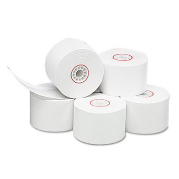 Single-Ply Thermal Cash Register/POS Rolls, 1-3/4"" x 150 ft., White, 10/Pk