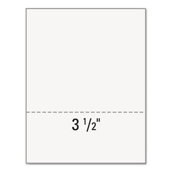 Office Paper, Perforated 3-1/2"" From Bottom, 8-1/2 x 11, 20-lb., 500/Ream