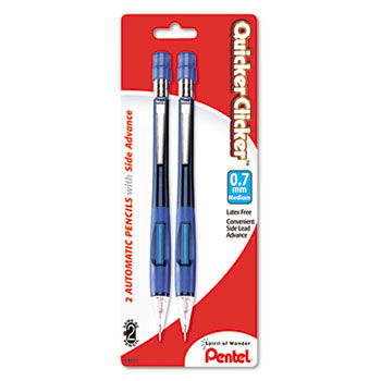 Quicker Clicker Mechanical Pencil, 0.7 mm, Assorted, 2/Pack