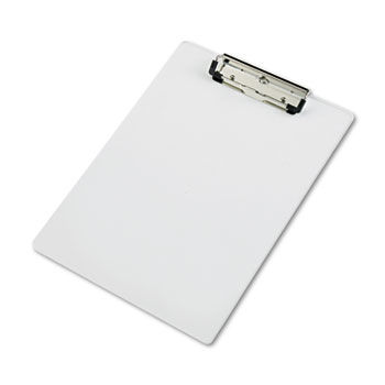 Acrylic Clipboard, 1/2"" Capacity, Holds 8-1/2w x 12h, Clear