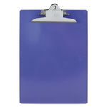 Plastic Antimicrobial Clipboard, 1"" Capacity, Holds 8-1/2w x 12h, Purple