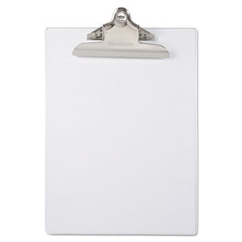 Plastic Clipboard, 1"" Capacity, Holds 8-1/2""w x 12""h, Clear