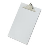 Aluminum Clipboard w/High-Capacity Clip, 1"" Capacity, Holds 8-1/2w x 14h, Silver