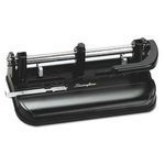 32-Sheet Lever Handle Two- to Seven-Hole Punch, 9/32"" Holes, Black